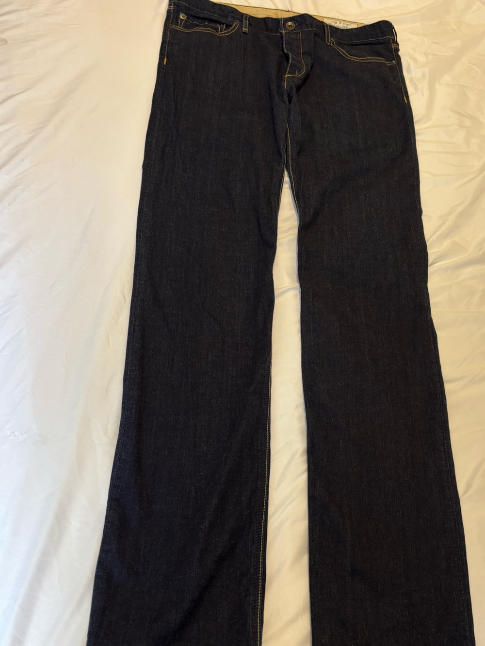 rag & bone Slim Straight Jeans in Dark Indigo